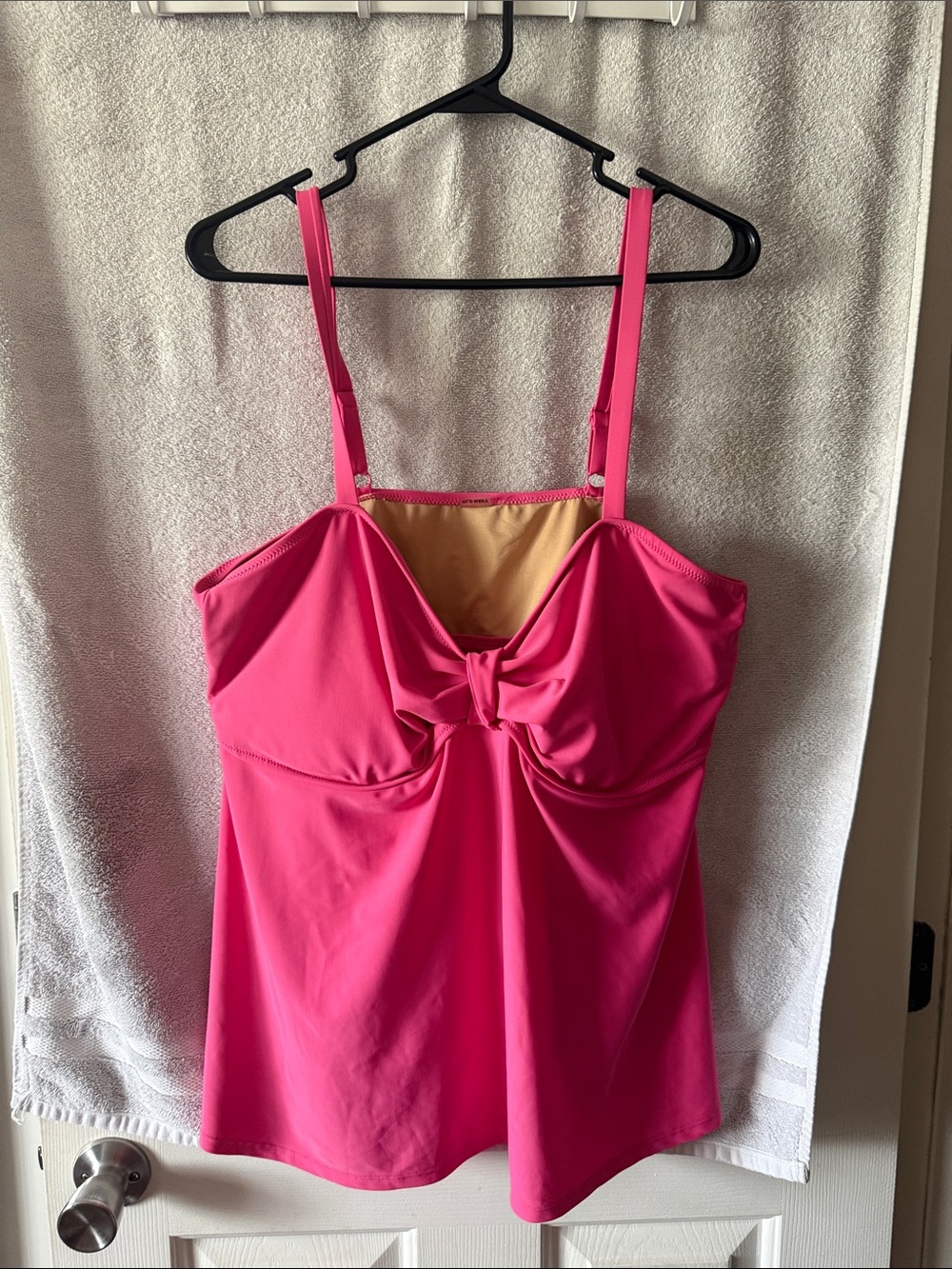 Old Navy Hot Pink Bow-Front Swim Camisole